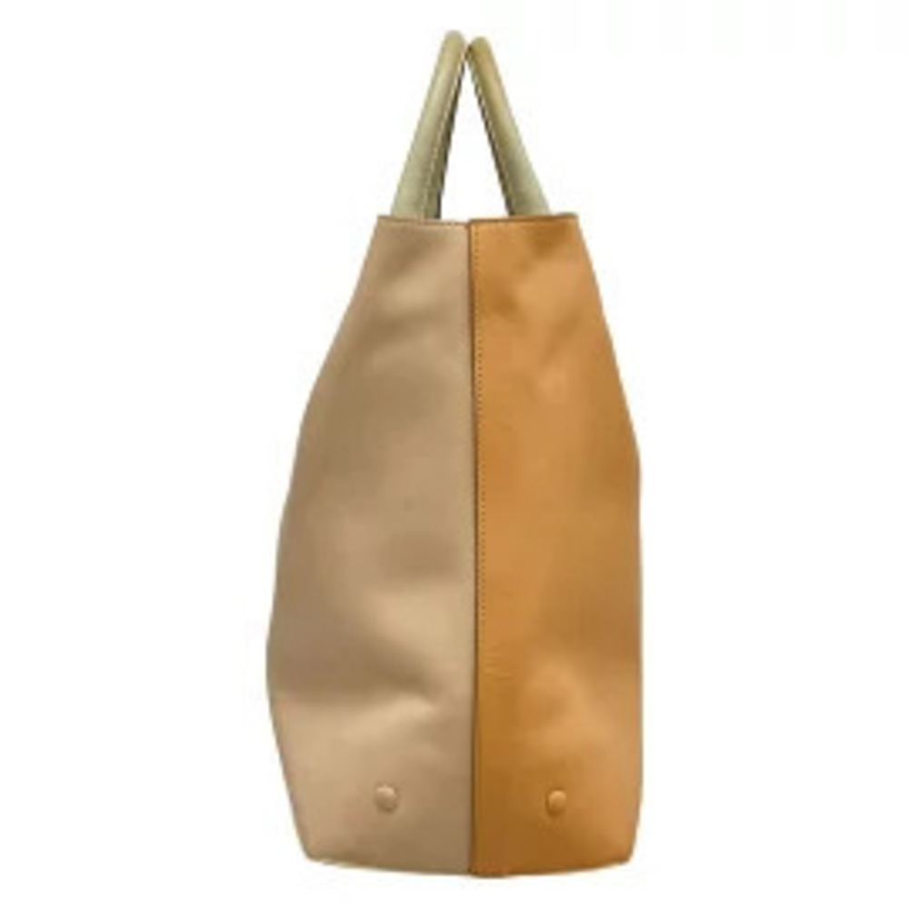 Chloe Baylee Tote Bag Gray Beige Brown Leather